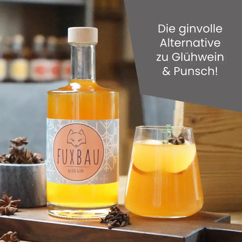 Glüh Gin 37,5%, die ginnvolle Alternative zu Glühwein